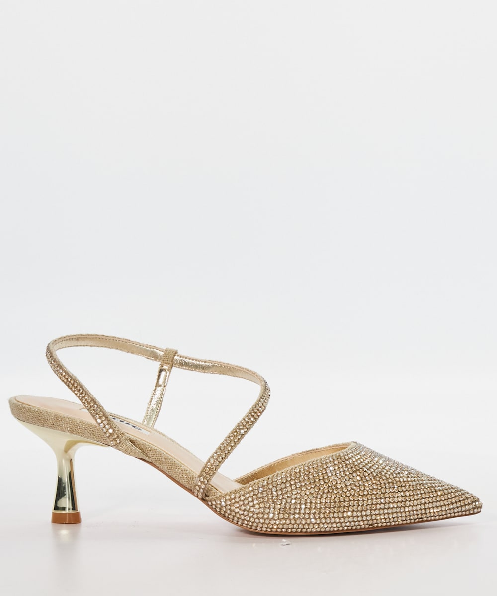 Bronze kitten heel sandals clearance